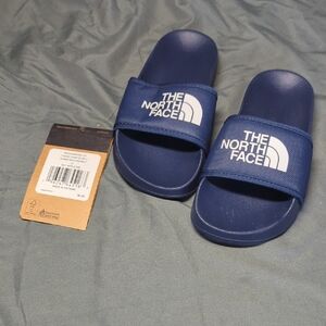 The North Face Blue Slide Sandals